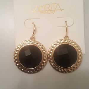 Beautiful black & gold earrings